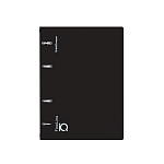ТЕТРАДЬ 100 Л, А5, КЛ. ERICHKRAUSE IQ FINE LINE, CLASSIC, ЧЕРНЫЙ, ПЛАСТ. ОБЛ. НА КОЛЬЦАХ /24/ РФ