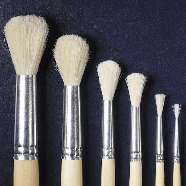 КИСТЬ ИЗ ВОЛОСА КОЗЫ №06, КРУГЛАЯ /