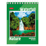 БЛОКНОТ 40 Л, А6, КЛ, ХАТБЕР. ПЕЙЗАЖИ, МЕЛ. ОБЛ. УФ-ЛАК, НА ГРЕБНЕ /6/96/