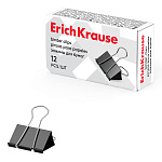 ЗАЖИМ Д/БУМАГ 25 ММ/12 ШТ ERICHKRAUSE, ЧЕРНЫЙ /12/240/