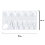 ПАЛИТРА ПИФАГОР, ПЛАСТ. 10 ЯЧЕЕК, ПРЯМОУГ. БЕЛЫЙ /40/