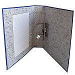 РЕГИСТРАТОР 7,5 СМ. PP, РАЗБОРНЫЙ, МЕТАЛЛ. УГОЛ, СИНИЙ /50/РФ