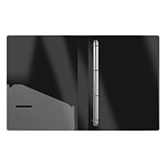 ПАПКА НА 4 КОЛЬЦА, ПЛАСТ. 24 ММ, ERICHKRAUSE MEGAPOLIS, 0,6 ММ, ЧЕРНЫЙ /4/36/ РФ