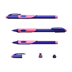 Набор из 2 ручек шариковых ErichKrause ErgoLine® Kids Stick&Grip Neon 0.5, Super Glide Technology, цвет чернил синий, розов грип (в пакете)