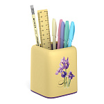 Набор настольный пластиковый ErichKrause® Forte, Iris, желтый с фиолетовой вставкой