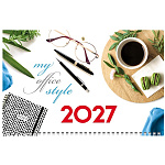 КАЛЕНДАРЬ КВАРТАЛЬНЫЙ 2027, ХАТБЕР ЭКОНОМ. СТИЛЬ МОЕГО ОФИСА, 1 ГРЕБЕНЬ /18/