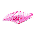 лоток гориз. erich krause® s-wing, glitter, розовый /2/20/