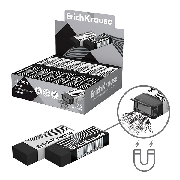 ЛАСТИК ERICHKRAUSE ИЛЛЮЗИЯ, ЧЕРНЫЙ /36/720/