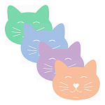 ДОСКА ДЛЯ ЛЕПКИ ЕRICHКRAUSE MATT PASTEL BLOOM. КОШКА, ПЛАСТ. АССОРТИ /4/160/