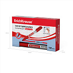 МАРКЕР ДЛЯ ДОСКИ ЕRICHКRAUSE W-110, КРАСНЫЙ /12/144/1728/