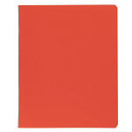 ТЕТРАДЬ 48 Л, А5, КЛ, ХАТБЕР. SOLOMATTE. КРАСНЫЙ ШЕЛК, ЛАМ. SOFT-TOUCH, НА СКОБЕ /5/60/