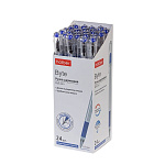 РУЧКА ШАР. ХАТБЕР BYTE, 0,7 ММ, ГРИП, ЧЕРНИЛА МАСЛ. СИНИЙ, МИНИ-ДИСПЛЕЙ /24/144/