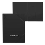 ПАПКА НА РЕЗИНКАХ ПЛАСТ, A4, ERICHKRAUSE CLASSIC PHRASES, 0,4 ММ, ЧЕРНЫЙ /4/96/ 