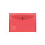 КОНВЕРТ ПЛАСТ. НА КНОПКЕ, B5, ERICHKRAUSE GLOSSY CLASSIC, 0,16 ММ, ПОЛУПРОЗР. АССОРТИ /12/576/ РФ