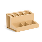 Подставка настольная пластиковая ErichKrause® Leader, Powder, бежевая