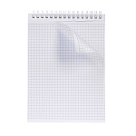 БЛОКНОТ 80 Л, А5, КЛ, ХАТБЕР. METALLIC, БУМВИНИЛ, СИНИЙ, НА ГРЕБНЕ /4/56/