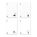 ТЕТРАДЬ 60 Л, B5, КЛ. ERICHKRAUSE CHARACTER, БЕЛЫЙ, ПЛАСТ. ОБЛ. НА СКОБЕ, MIX-PACK /4/40/