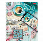 ТЕТРАДЬ 96 Л, А5, КЛ, ХАТБЕР, ВРЕМЯ ДЛЯ КОФЕ, НА ГРЕБНЕ /4/48/ РФ
