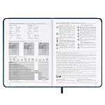 ЕЖЕДНЕВНИК 2026 ГОД, А5, 176 Л, ESCALADA. САРИФ СИНИЙ, К/З, ТВ. ПЕРЕП. ПОРОЛОН /15/30/