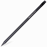 КАРАНДАШ Ч/Г BRAUBERG BLACK JACK, HB, ЧЕРНОЕ ДЕРЕВО, С ЛАСТИКОМ, ЧЕРНЫЙ /100/