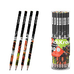 КАРАНДАШ Ч/Г ERICHKRAUSE ЗАРЯД АДРЕНАЛИНА, HB, ПЛАСТ, АССОРТИ, ТУБУС /42/336/2688/