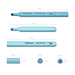 МАРКЕР ТЕКСТ. ERICHKRAUSE VISIOLINE V-17 PASTEL, ГОЛУБОЙ /12/144/864/