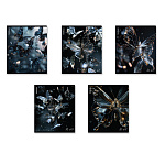 ТЕТРАДЬ 48 Л, А5, КЛ. ERICHKRAUSE GLASS BUTTERFLIES, МАТ. ЛАМ. ВЫБ. УФ-ЛАК, MIX-PACK /5/100/