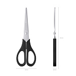 НОЖНИЦЫ 17 СМ. ERICHKRAUSE STANDARD, ЧЕРНЫЕ РУЧКИ, Е/П /12/240/