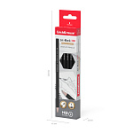 КАРАНДАШ Ч/Г ERICHKRAUSE JET BLACK 100, HB, ШЕСТИГР. ЗАТОЧЕН. ЧЕРНЫЙ {45697} /12/144/2880/