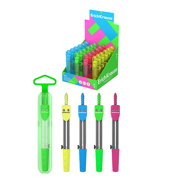 ЦИРКУЛЬ ERICHKRAUSE ШКОЛА, МЕТАЛЛ. /24/48/192/