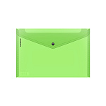 Папка-конверт на кнопке пластиковая ErichKrause Glossy Neon, A4, полупрозрачный, ассорти (в пакете по 24 шт.)