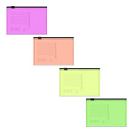 Zip-пакет пластиковый ErichKrause Fizzy Neon, Card Size, полупрозрачный, ассорти (в пакете по 12 шт.)