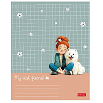 ТЕТРАДЬ 48 Л, А5, КЛ, ХАТБЕР. ПУШИСТЫЕ ОБЪЯТИЯ, НА СКОБЕ /5/60/