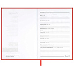 ЕЖЕДНЕВНИК 2026 ГОД, А5, 176 Л, ESCALADA. НАППА КРАСНЫЙ, К/З, ТВ. ПЕРЕП. ПОРОЛОН /15/30/