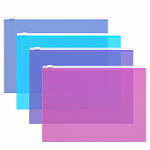 КОНВЕРТ ПЛАСТ. НА МОЛНИИ, B5, ERICHKRAUSE FIZZY VIVID ZIP, 0,14 ММ, АССОРТИ /12/ РФ