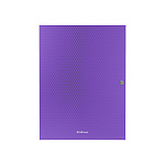 ПАПКА НА КНОПКЕ, А4, ERICHKRAUSE DIAGONAL VIVID, А4, 8 ММ, 0,5 ММ, 3 КЛАПАНА, АССОРТИ /4/48/ РФ