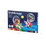 ПЛАСТИЛИН 18 ЦВ, 324 ГР. ERICHKRAUSE KIDS SPACE ANIMALS, СО СТЕКОМ /4/16/