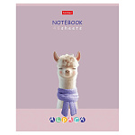 ТЕТРАДЬ 48 Л, А5, КЛ, ХАТБЕР. ALPACA, ЛАМ. SOFT-TOUCH, НА СКОБЕ /5/60/ РФ