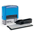 ШТАМП САМОНАБОРНЫЙ 4-Х СТРОЧНЫЙ, ПОЛЕ 47*18 ММ, IDEAL, 1 КАССА, СИНИЙ /10/