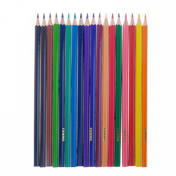 КАРАНДАШИ ЦВ. 18 ШТ, КЛАССИЧЕСКИЕ /12/