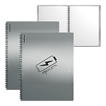 Папка файловая пластиковая на спирали ErichKrause Ice Metallic Ideas, с 30 прозрачными карманами, A4, серый, ассорти (в пакете по 4 шт.)