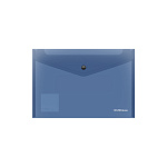 КОНВЕРТ ПЛАСТ. НА КНОПКЕ, B5, ERICHKRAUSE GLOSSY CLASSIC, 0,16 ММ, ПОЛУПРОЗР. АССОРТИ /12/576/ РФ