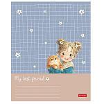 ТЕТРАДЬ 48 Л, А5, КЛ, ХАТБЕР. ПУШИСТЫЕ ОБЪЯТИЯ, НА СКОБЕ /5/60/