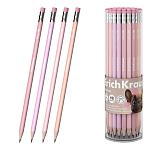 КАРАНДАШ Ч/Г ERICHKRAUSE ФРЕНЧ, HB, ТРЕХГРАН. С ЛАСТИКОМ, АССОРТИ, ТУБУС /42/252/2016/