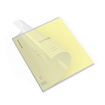 ТЕТРАДЬ 12 Л, КЛ. ERICHKRAUSE КЛАССИКА COVERPRO ТЕКСТУРА АПЕЛЬСИН, ЖЕЛТАЯ, ПЛАСТ. ОБЛ. НА СКОБЕ /10/