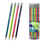 КАРАНДАШ Ч/Г ERICHKRAUSE JOY® REEF, HB, ПЛАСТ, СУПЕРСТИРАЕМ. С ЛАСТИКОМ, ТУБУС /42/336/2688/