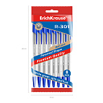 Набор из 8 ручек шариковых ErichKrause R-301 Stick Classic 1.0, цвет чернил синий (в пакете)