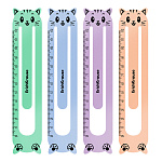 ЗАКЛАДКА ERICHKRAUSE MATT PASTEL BLOOM, ПЛАСТ. ФИГУР. НАБОР 04ШТ, АССОРТИ /12/144/ РФ