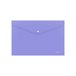 КОНВЕРТ ПЛАСТ. НА КНОПКЕ, A4, ERICHKRAUSE DIAGONAL PASTEL, 0,18 ММ, НЕПРОЗР. АССОРТИ /12/24/240/ РФ