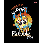 ТЕТРАДЬ 48 Л, А5, КЛ, ХАТБЕР. BUBBLE TEA, ГЛЯНЦ. ЛАМ. НА СКОБЕ /5/100/ РФ